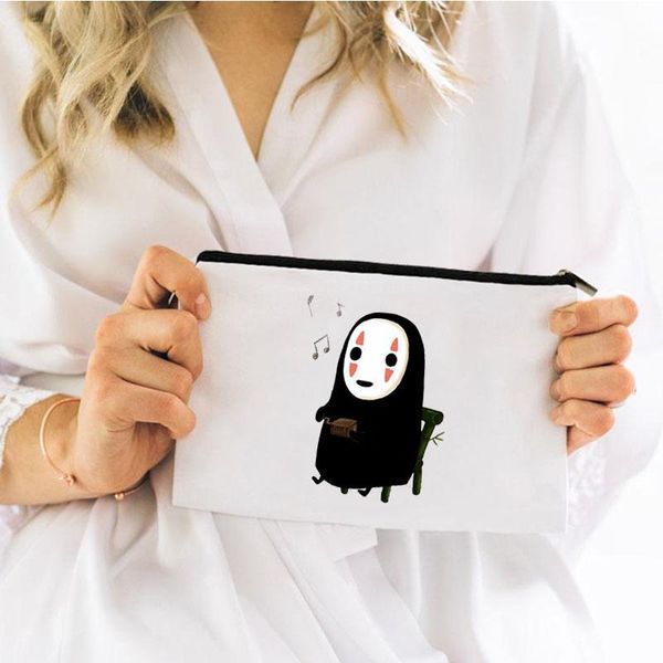 

cosmetic bags & cases faceless man bag for makeup mini pouch women women's woman travel handbags make up kawaii storage