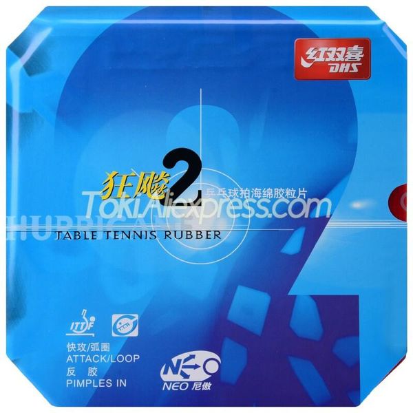 

hurricane 2 neo table tennis rubber hurricane-2 original dhs pong sponge raquets