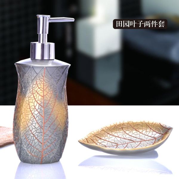 

bath accessory set bathroom piece pastoral creative upscale soap box dish lotion bottle toiletries kit wash holder for toothbrushes