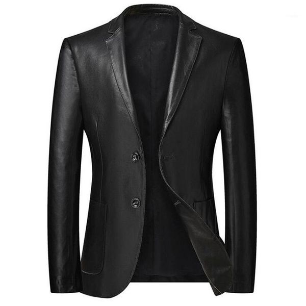 

super large xxl-6xl7xl8xl men's casual suit 2021 spring autumn winter business pu leather jacket oversized suits & blazers, White;black
