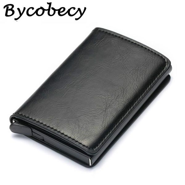 

card holders bisi goro case for men women business holder pu leather cards purse automatic s wallet, Brown;gray