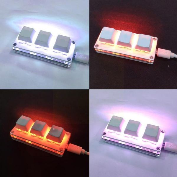 

keyboards rgb mini 3key keyboard osu gaming poshop keypad macro mechanical programming with software drawing key m2q9