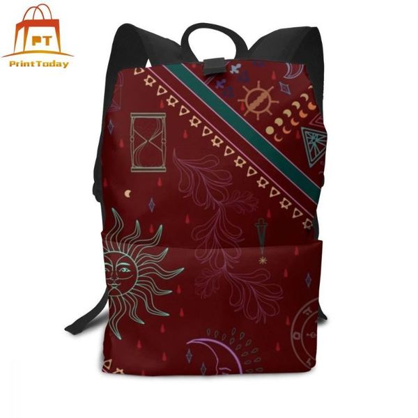 

backpack pyramid backpacks teen multi function bag men - women print travel trendy bags
