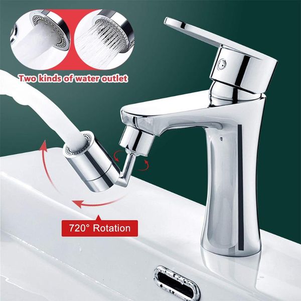 

other faucets, showers & accs 720Â°degree rotatable faucet universal rotating splash extender bath kitchen tap head saving outlet sprayer bat