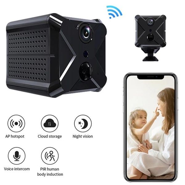 

mini cameras x91080p ip wifi sports camera infrared night vision remote motion detection alarm micra cam suport hidden tf card