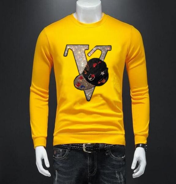 

hoodies hip hop new designer drill cotton handsome man fitness winter and autumn c26, Black