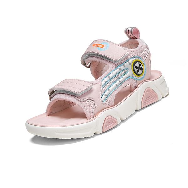 

girls soft princess lightweight shining print baby shoes comfortable summer kids sandals platform sandals, Black;red
