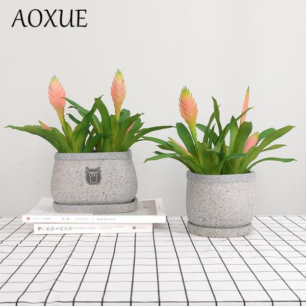 

diy home decoration artificial fake flower succulent plants indoor simulation plastic flowers pineapple decorative & wreaths