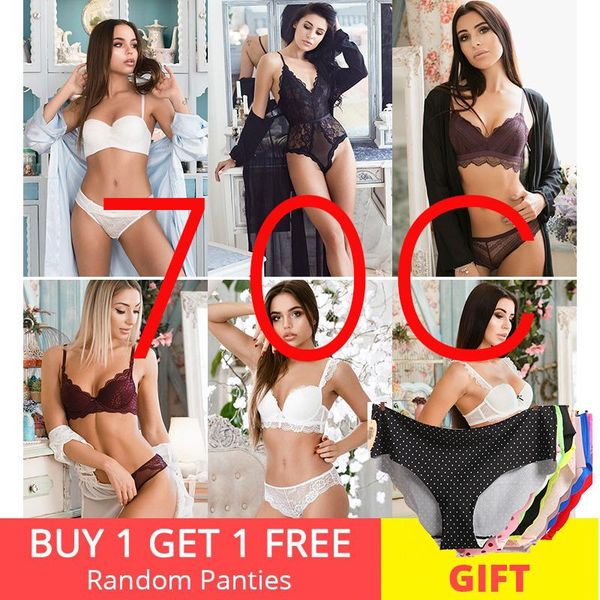 

bras sets 70c bra set buy more 2021 lace bow lingerie 1/2 cup intimates push up underwear, Red;black