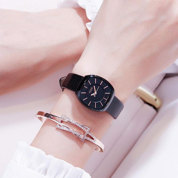 

fashion women bracelet watch youth lady casual simple clock girl beautiful hour gold time gift teen clocks wristwatche wristwatches, Slivery;brown