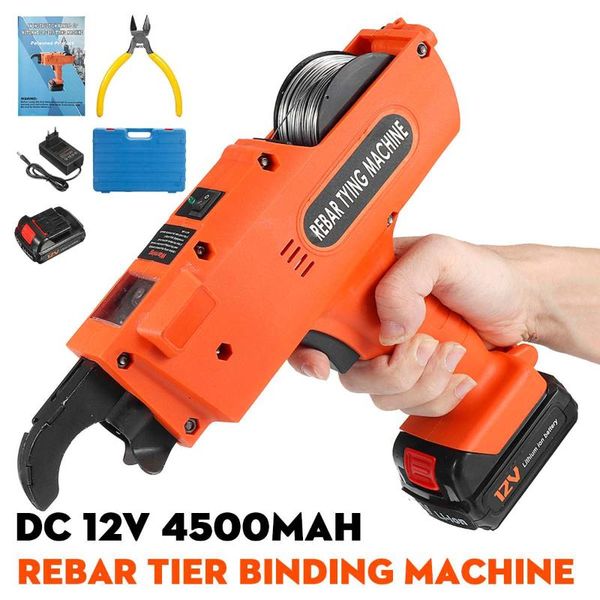 

professiona electric drills hand held steel machine rebar tier binding 4500mah automatic tying 2pcs cordless wire lithium battery
