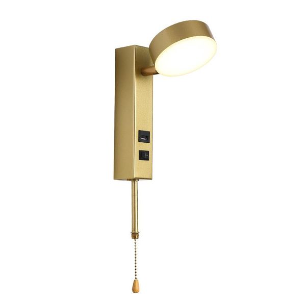 

wall lamp european creative usb with zipper switch led bedside lamps black gold staircase aisle lights