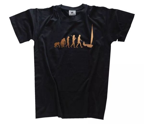 

bronze edition sailor i sailing boat yacht evolution t-shirt s-xxxl, White;black