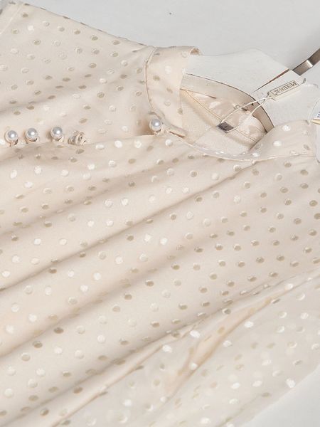 

dress 2021 product autumn and winter chinese style impd vertical collar cheongsam beige wave point long silk, Black;gray