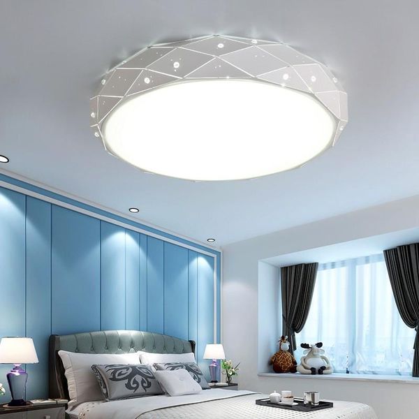 

ceiling lights modern minimalist living room warm creative balcony led lamp round wrought iron bedroom wf612250