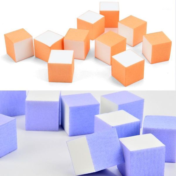 

10/25pcs lot double-sided mini nail file blocks colorful sponge polish sanding buffer strips polishing manicure tools1