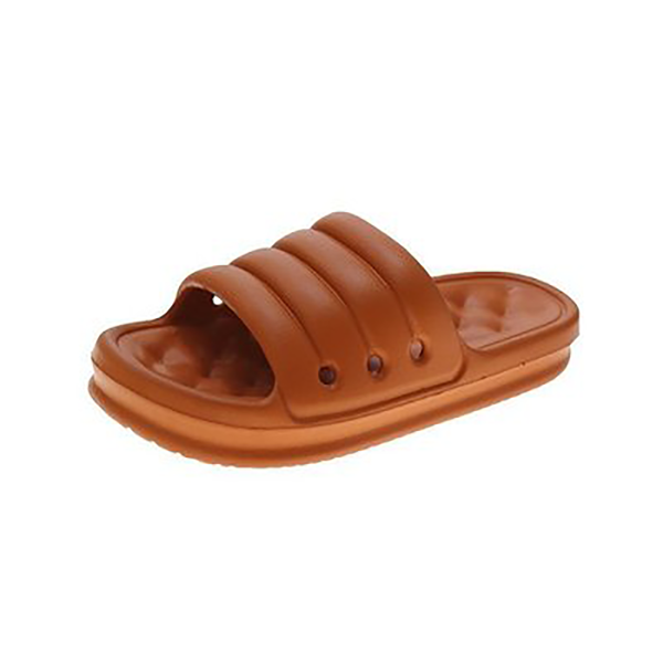 

home furnishing pure color thick bottom four seasons couples non-slip cool men and women outdoor bathing slippers dropship, Black
