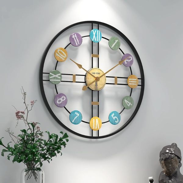 

wall clocks nordic modern household fashion mute clock atmosphere sitting room contracted individual character tide art