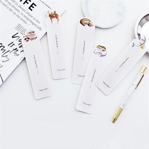 

bookmark 30pcs cute cartoon animals bookmarks kawaii stationery book markers kids gift paper note pad teacher