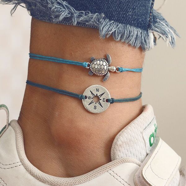 

selling ankle bracelet new product listing wholesale custom string anklet anklets foot jewelry, Red;blue