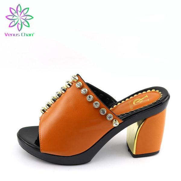 

dress shoes fashion woman peep toe square high heels ladies sandals nigerian party pumps women, Black