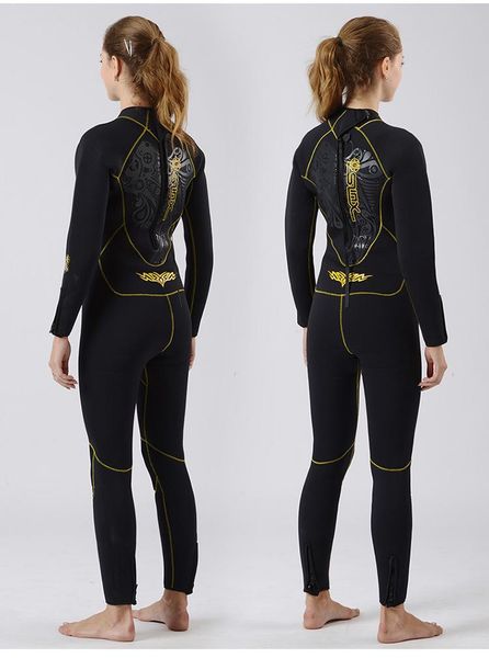

one-piece suits women 5mm neoprene keep warm wetsuit diving winter swimming surfing windsurfing snorkelling full bodysuit swimwear bathing