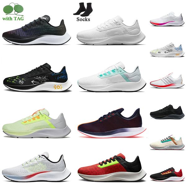 

pegasus 37 38 jogging running shoes women men 35 turbo 2 vast grey be true white metallic silver fast pack black olive aura pure platium sne, White;red