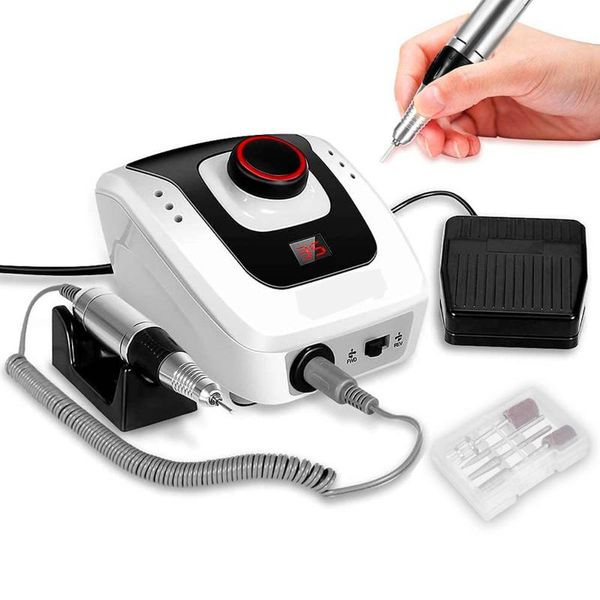 

nail drill & accessories 35000rpm electric apparatus for manicure milling cutters bits set gel cuticle remover pedicure machine art