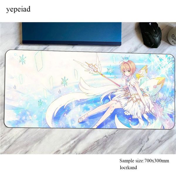 

mouse pads & wrist rests cardcaptor sakura mousepad gel 900x400x4mm computer mat gamer gamepad pc custom gaming mousemat desk pad office