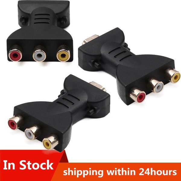 

audio cables & connectors maleto 3 rgb rca video adapter av component converter 720p 1080p digital signal for hdtv dvd cable