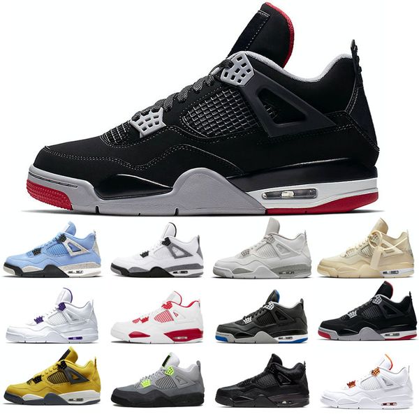 

2021 new basketball shoes 4s man black cat taupe haze shimmer desert moss white good cement university blue sail pine green pure money travi