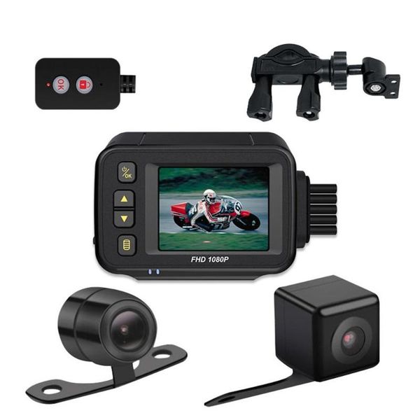 

inch ip67 waterproof motorcycle dash camera bicycle motorbike black box dashcam recorder w / parking monitoring car dvr dvrs
