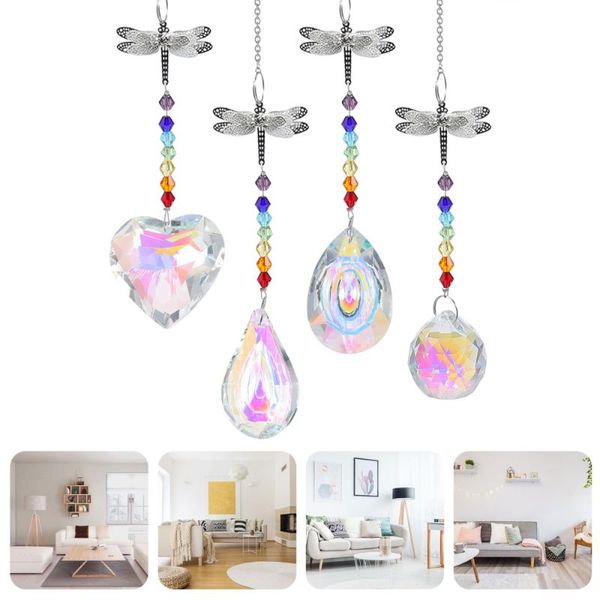 

chandelier crystal 4pcs ceiling fan chain rainbow maker extension for decoration