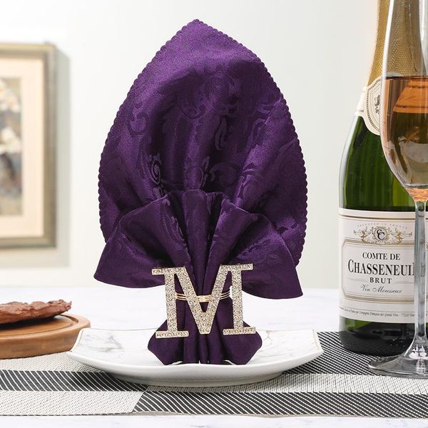 

napkin rings beautiful wedding letter buckle simple lucky ring