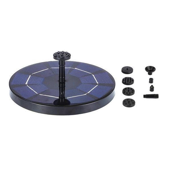 

solar fountain 3.0w water pump with 1200mah battery backup kit for garden, pond, pool, and outdoor garden decorations