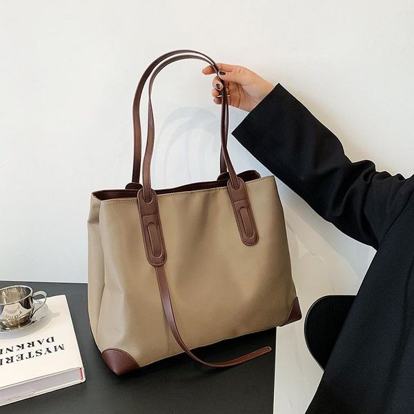 

shoulder bags oxford cloth large capacity tote for women casual splicing bag handle handbags travel big shopper