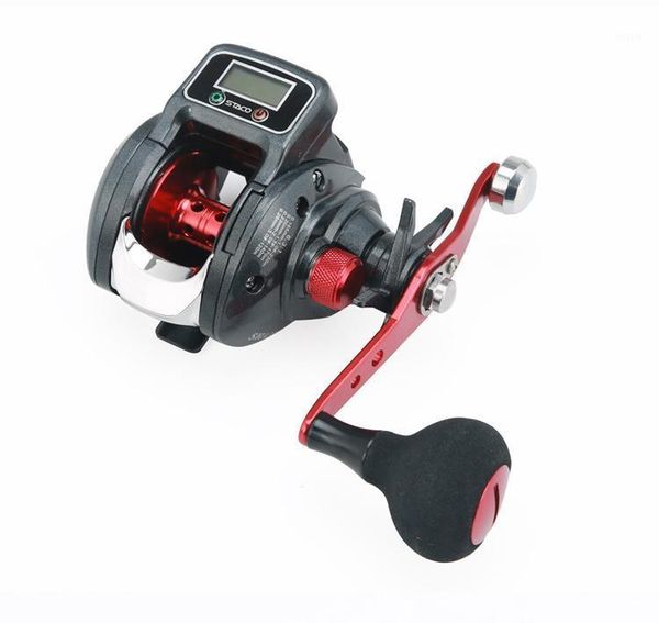 

baitcasting reels 13+1 ball bearing left / right fishing reel with digital display line counter 6.3:1 casting gear lun004