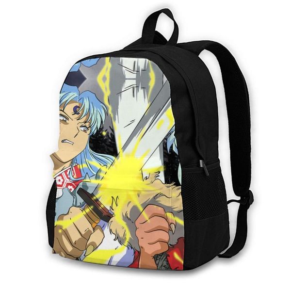 

backpack inuyasha backpacks cool polyester campus male durable bags