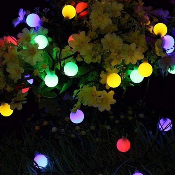 

solar lamps led lamp string light outdoor fairy lights bulbs garden patio wedding christmas decoration chain waterproof