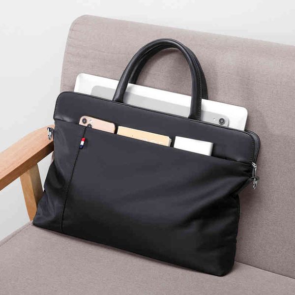 

handbag men's leisure nylon quality briefcase business canvas single shoulder messenger 14 inch computer bag