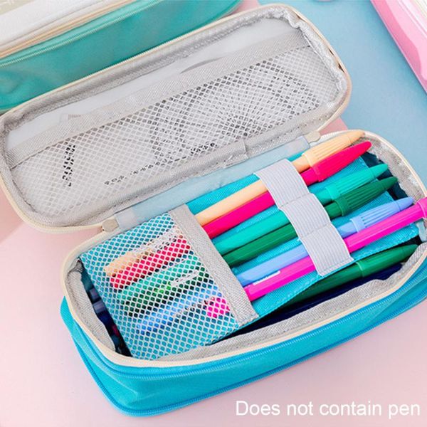

pencil bags desk organizer multipurpose for student makeup pouch school office with zipper stationery simple large capacity gift case