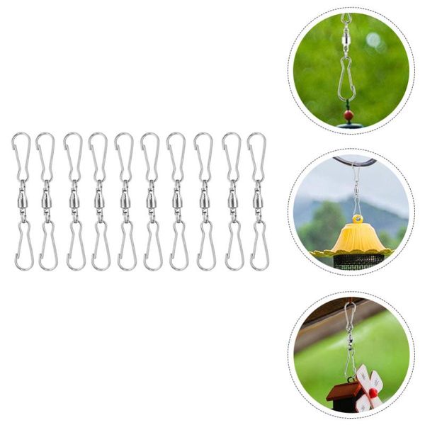 

hooks & rails 20pcs swivel dual clips practical wind hangers durable hanging