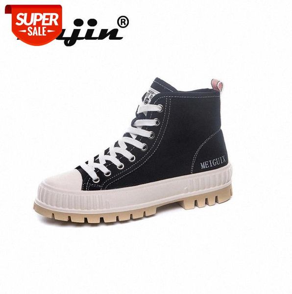 

fujin canvas boots women's 2021 new summer breathable canvas high fashion shoes short boots spring autumn single #pp1b