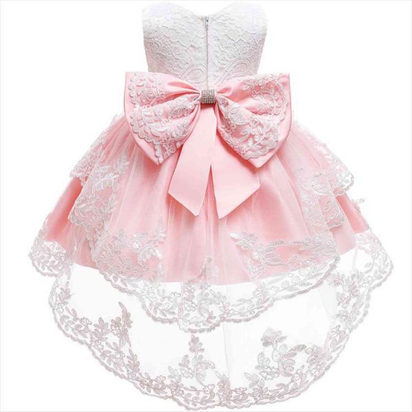 

christmas for girls kids girl dress clothes flower party wedding lace princess lolita tailing toddler, Red;yellow
