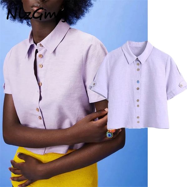 

t shirt women summer solid color lapel polo shirt button crop op short sleeve 04 210628, White