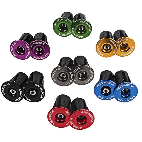 

party favor 1 pair bike grip handle bar end cap aluminium alloy 666