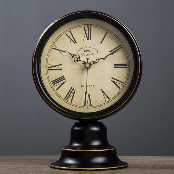 

desk & table clocks european retro alarm clock decoration bedroom small living room gift home