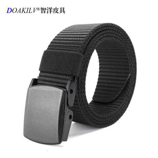 

belt creative nylon casual simple no metal buckle thickened canvas, Black;brown