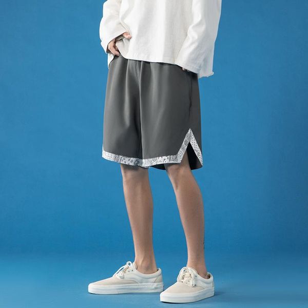 

men's shorts men hip hop streetwear fashion printed design male homme, White;black