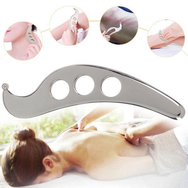 

gua sha tool stainless steel manual scraping massage tools physical therapy pain relief myofascial release tissue mobilization